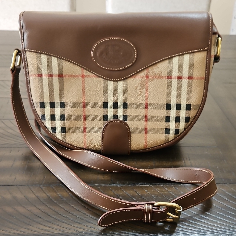 Burberry Vintage Crossbody Shoulder Bag